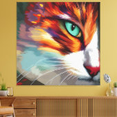Cat's Eye Design Canvas Afdruk (Insitu (Woonkamer))