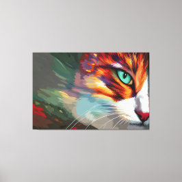Cat's Eye Design Canvas Afdruk