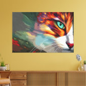 Cat's Eye Design Canvas Afdruk (Insitu (Woonkamer))
