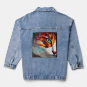 Cat's Eye Design Denim Jacket (Achterkant)