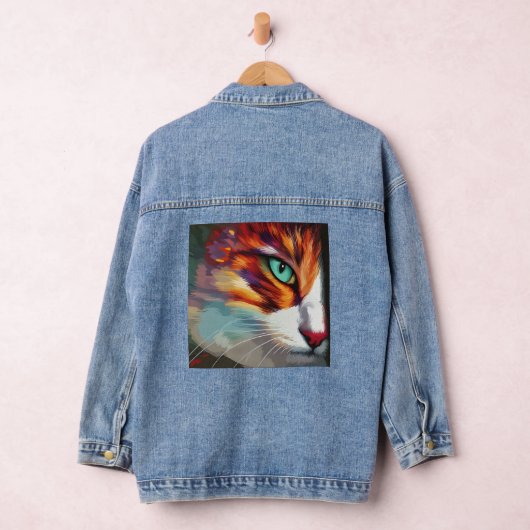 Cat's Eye Design Denim Jacket (Hangar)