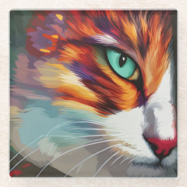 Cat's Eye Design Glazen Onderzetter