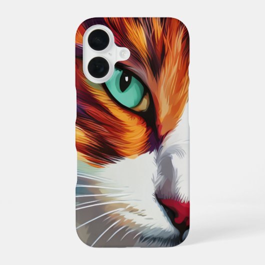 Cat's Eye Design iPhone 16 Hoesje (Achterkant)