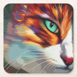 Cat's Eye Design Kartonnen Onderzetters