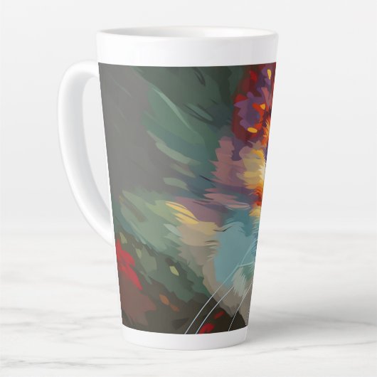 Cat's Eye Design Latte Mok (Linkerhoek)