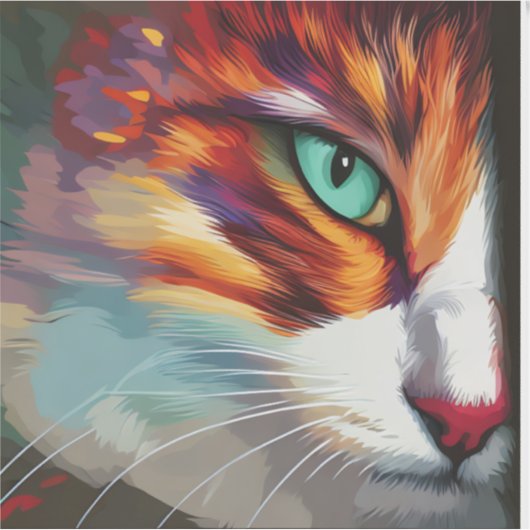 Cat's Eye Design Sticker (Voorkant)