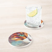 Cat's Eye Design Zandsteen Onderzetter (Zijkant)