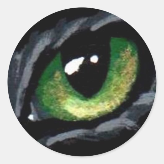 "Cat's Eye: Green" Sticker (Voorkant)