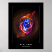 Cats Eye Nebula - groeiende rode reus Poster (Voorkant)