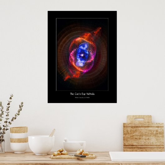 Cats Eye Nebula - groeiende rode reus Poster (Keuken)