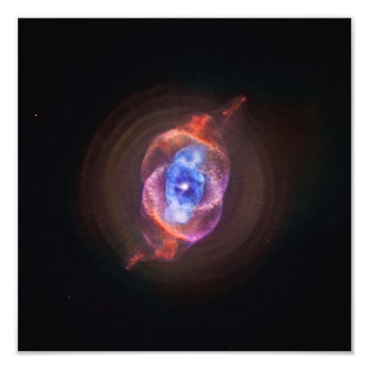 Cat's Eye Nebula - Hubble / Chandra Foto Afdruk (Voorkant)