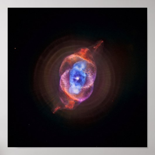 Cat's Eye Nebula - Hubble / Chandra Poster (Voorkant)