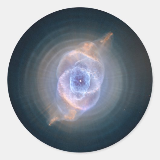 Cat's Eye Nebula Hubble NASA Ronde Sticker (Voorkant)
