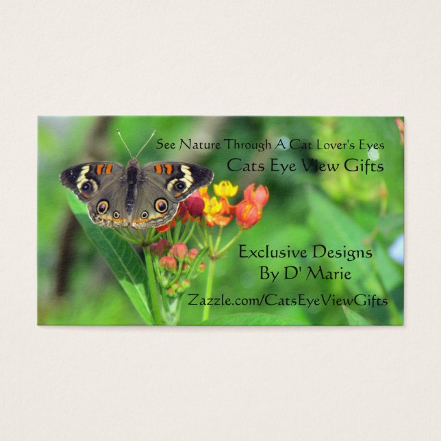 Cats Eye Uitzicht Cadeaus Visitekaartjes (Voorkant)