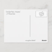 "Cats-Eye Woos Moonstone" Briefkaart (Achterkant)