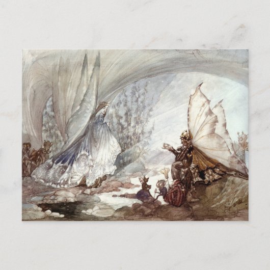 "Cats-Eye Woos Moonstone" Briefkaart (Voorkant)