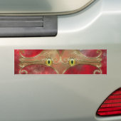 Cat's-Eyes Bumpersticker (Op auto)