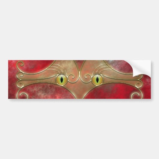 Cat's-Eyes Bumpersticker (Voorkant)