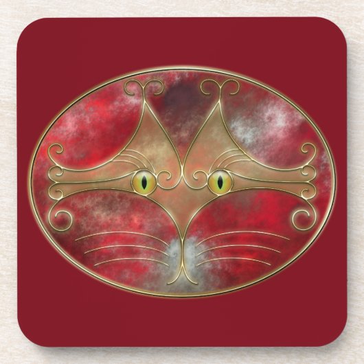 Cat's-Eyes Cork Onderzetter (Voorkant)