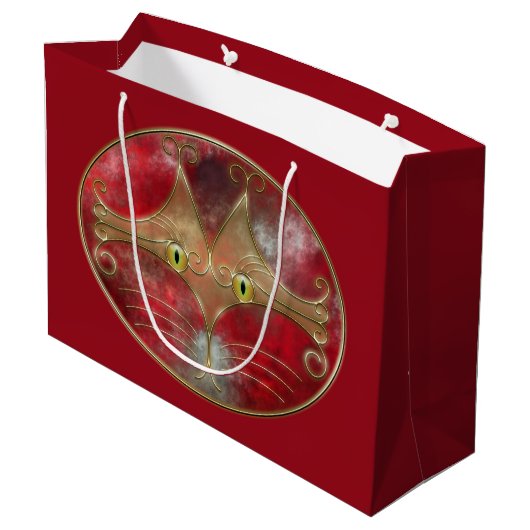 Cat's Eyes Gift Bag Groot Cadeauzakje (Achterkant Gekanteld)