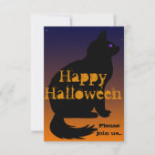 Cat's Eye's Halloween Invite Kaart (Voorkant)