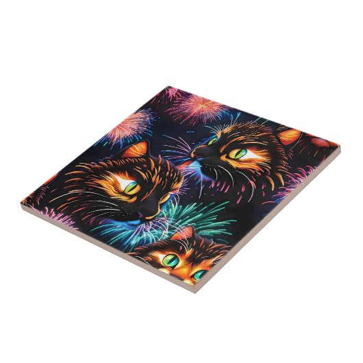 Cats Fireworks-Show Tegeltje (Zijkant)