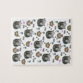 Cats Fish Jigzaag Puzzle Legpuzzel (Horizontaal)