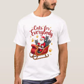 Cats For Everybody Cat Christmas Ugly Christmas Lo T-shirt (Voorkant)