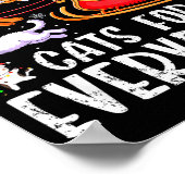 Cats For Everybody Christmas Cat Funny Xmas Men Wo Poster (Hoek)