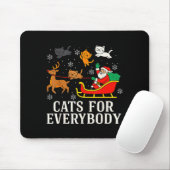 Cats For Everybody Christmas Cat Funny Xmas Women  Muismat (Met muis)