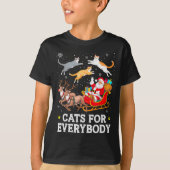 Cats For Everybody Christmas Cat Funny Xmas Women  T-shirt (Voorkant)