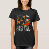 Cats For Everybody Christmas Cat Funny Xmas Women  T-shirt (Voorkant)