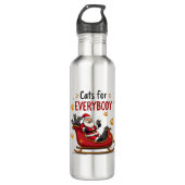 Cats For Everybody Christmas Cat Funny Xmas Women  Waterfles (Voorkant)
