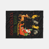 Cats For Everybody Christmas Funny Cat Xmas Santa  Fleece Deken (Voorkant (Horizontaal))