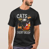 Cats For Everybody Santa  Christmas PJs Xmas Women T-shirt (Voorkant)