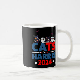Cats for Harris 2024 - Kamala Harris Halloween Man Koffiemok