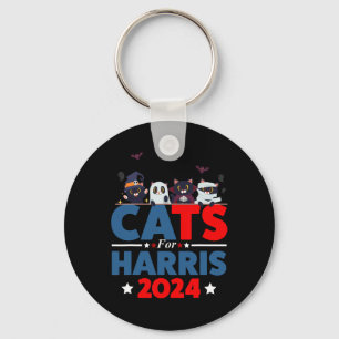 Cats for Harris 2024 - Kamala Harris Halloween Man Sleutelhanger