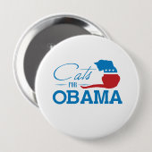 CATS FOR OBAMA - - png Ronde Button 4,0 Cm (Voorkant /achterkant)
