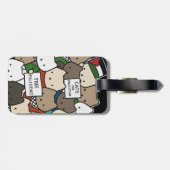 Cats for Palestine – Kawaii Cats for Justice Bagagelabel (Achterkant horizontaal)