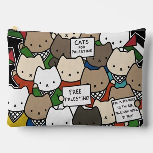 Cats for Palestine – Kawaii Cats for Justice Etui (Voorkant)
