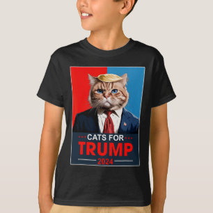 Cats for Trump 2024 Grappige stem voor Trump Cats  T-shirt