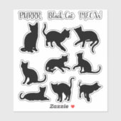 Cats Galore - Black Cat - Sticker Collectie (Vel)