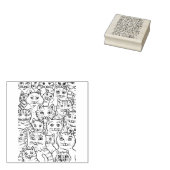CATS GALORE ZIJN ZUIVERE MAKERS, GRAPPIGE FELINE K RUBBERSTEMPEL (Gestempeld)