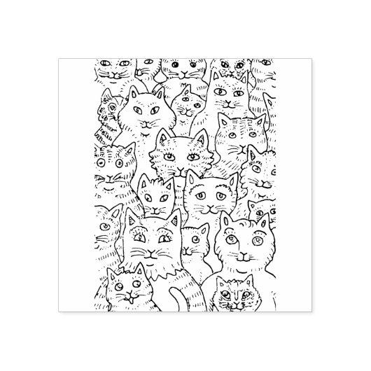 CATS GALORE ZIJN ZUIVERE MAKERS, GRAPPIGE FELINE K RUBBERSTEMPEL (Afrduk)
