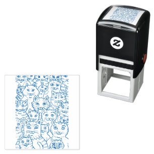 CATS GALORE ZIJN ZUIVERE MAKERS, GRAPPIGE FELINE K ZELFINKTENDE STEMPEL