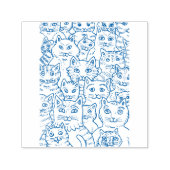 CATS GALORE ZIJN ZUIVERE MAKERS, GRAPPIGE FELINE K  ZELFINKTENDE STEMPEL (Design)