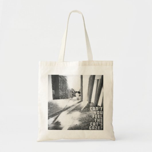 Cat's gaze-BW Tote Bag (Voorkant)