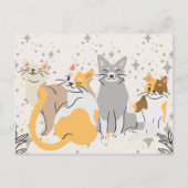 Cats group briefkaart (Voorkant)