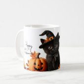 Cat's halloween Family Koffiemok (Voorkant links)