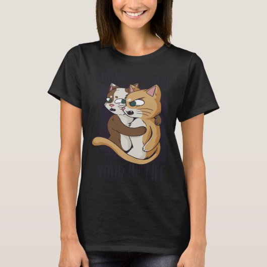 Cats Have 9 Life Kitten Cats T-shirt (Voorkant)